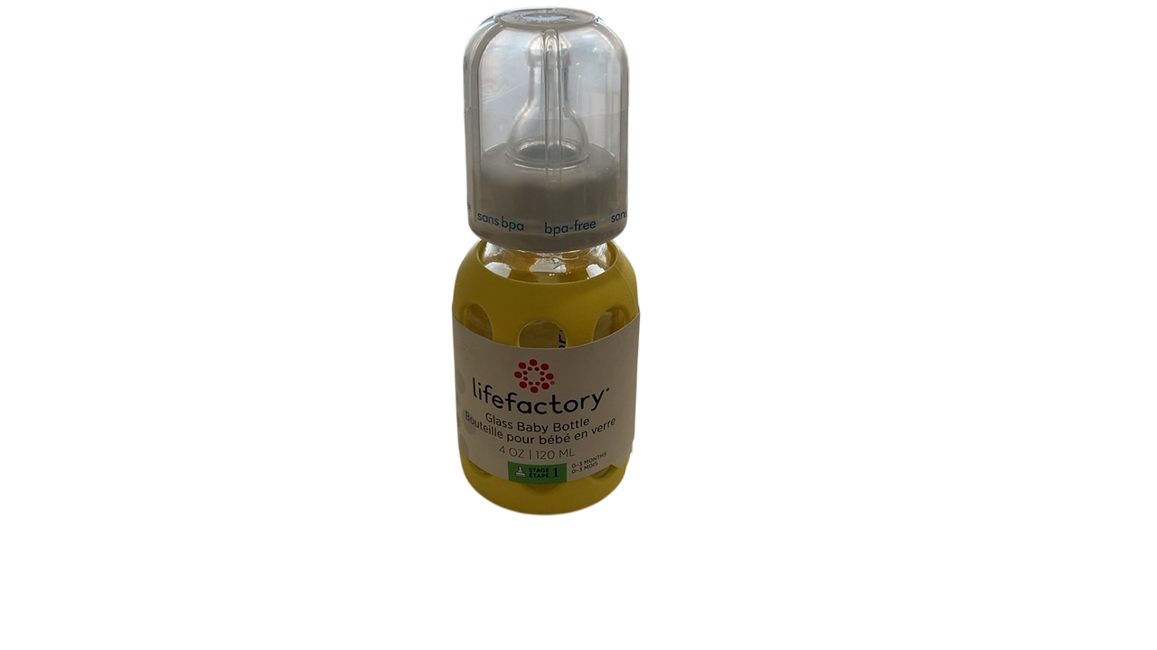 Lifefactory Bottle 4 oz Yellow