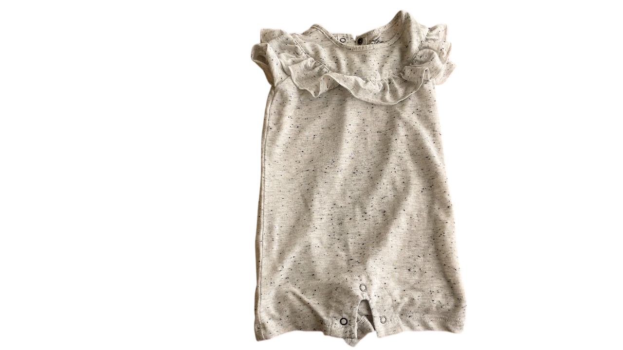 Afton Street Romper 0-3 months Grey with speckles