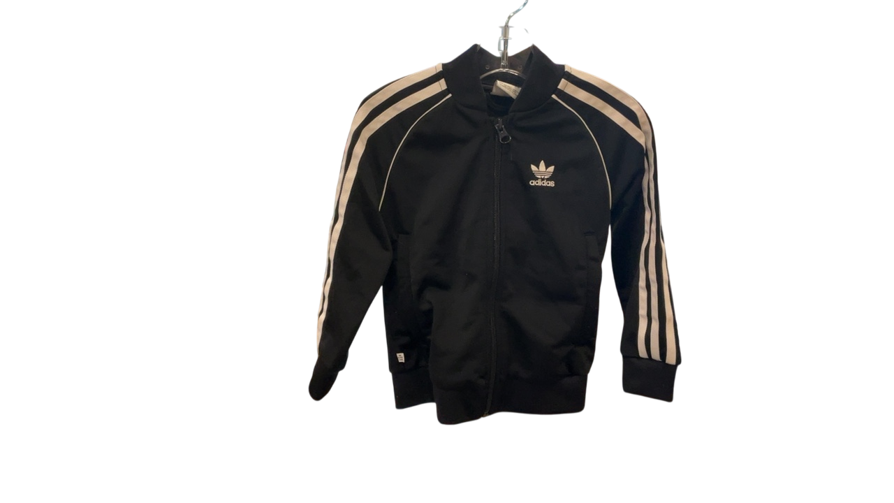 adidas Jacket 3-4 years Black with beige stripes