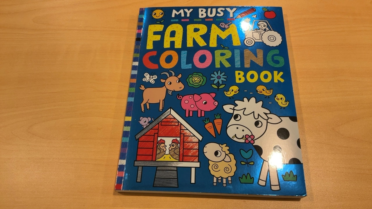 My Busy Farm Coloring Book Book