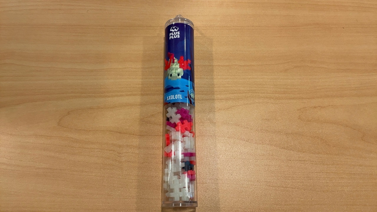 Plus-Plus Tube Axolotl building block set