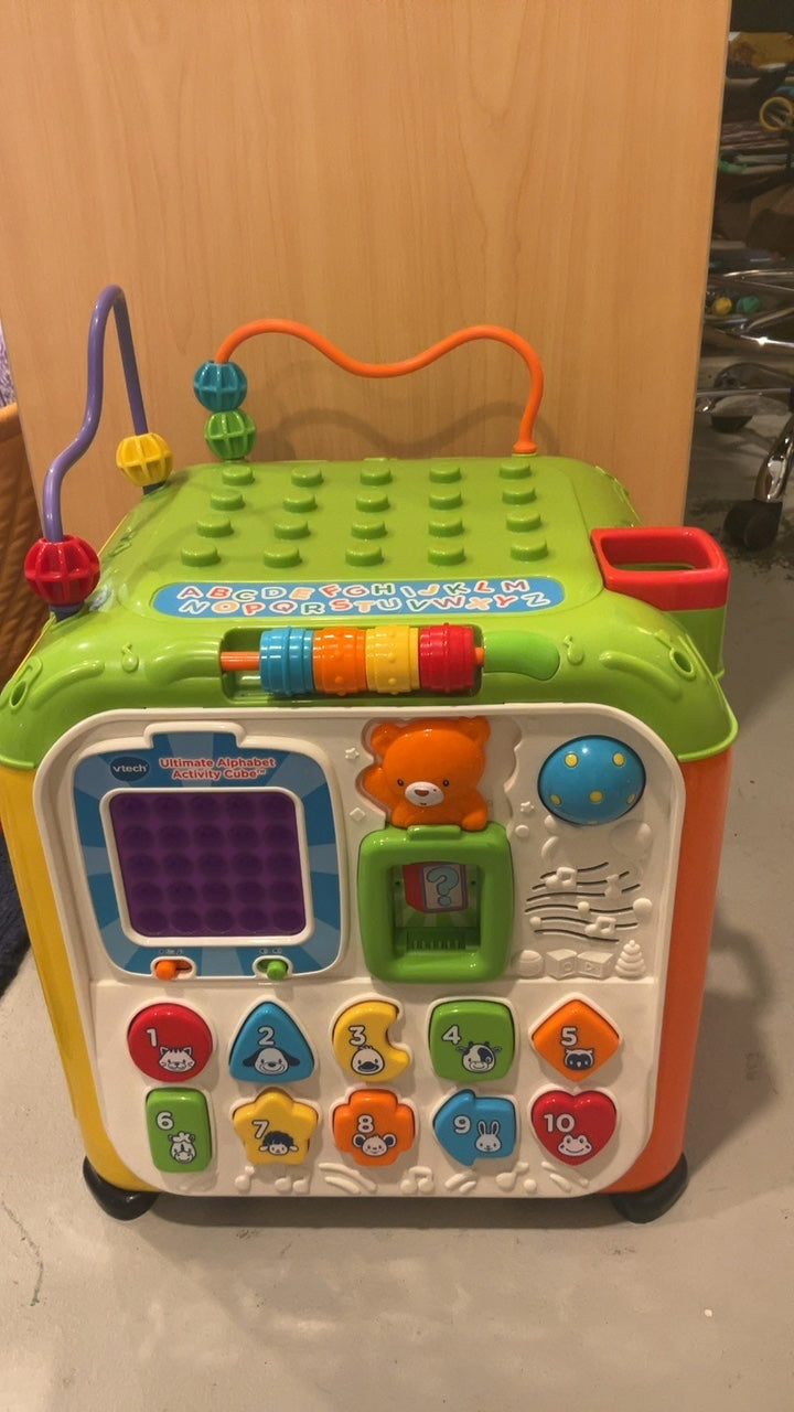 VTech Ultimate Alphabet Activity Cube.