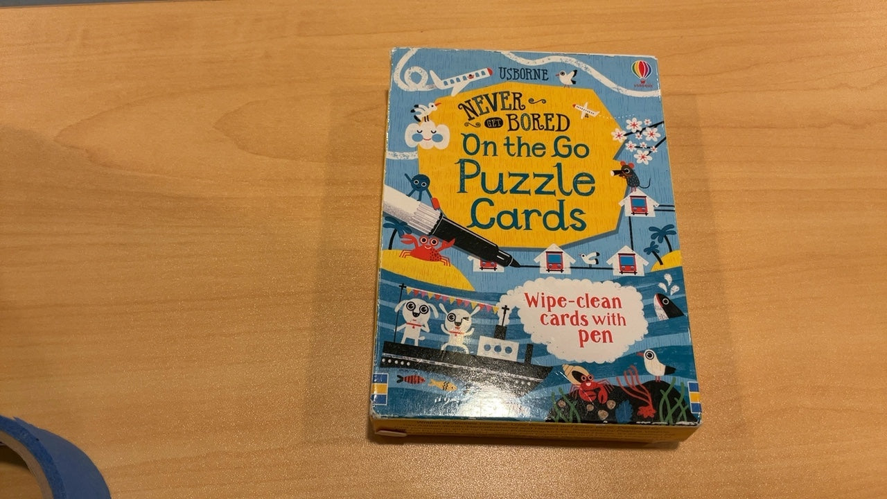 Usborne Never Get Bored on the Go Puzzle Cards