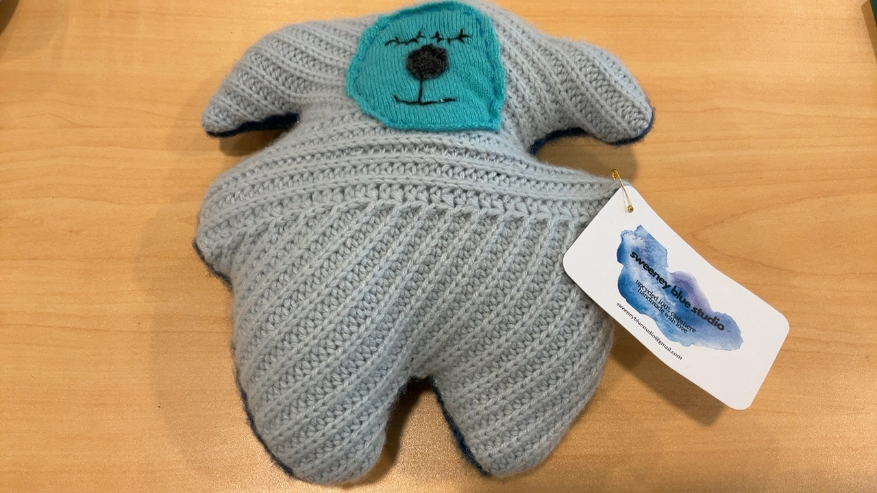 Sweeney Blue Studio upcycled cashmere plush toy