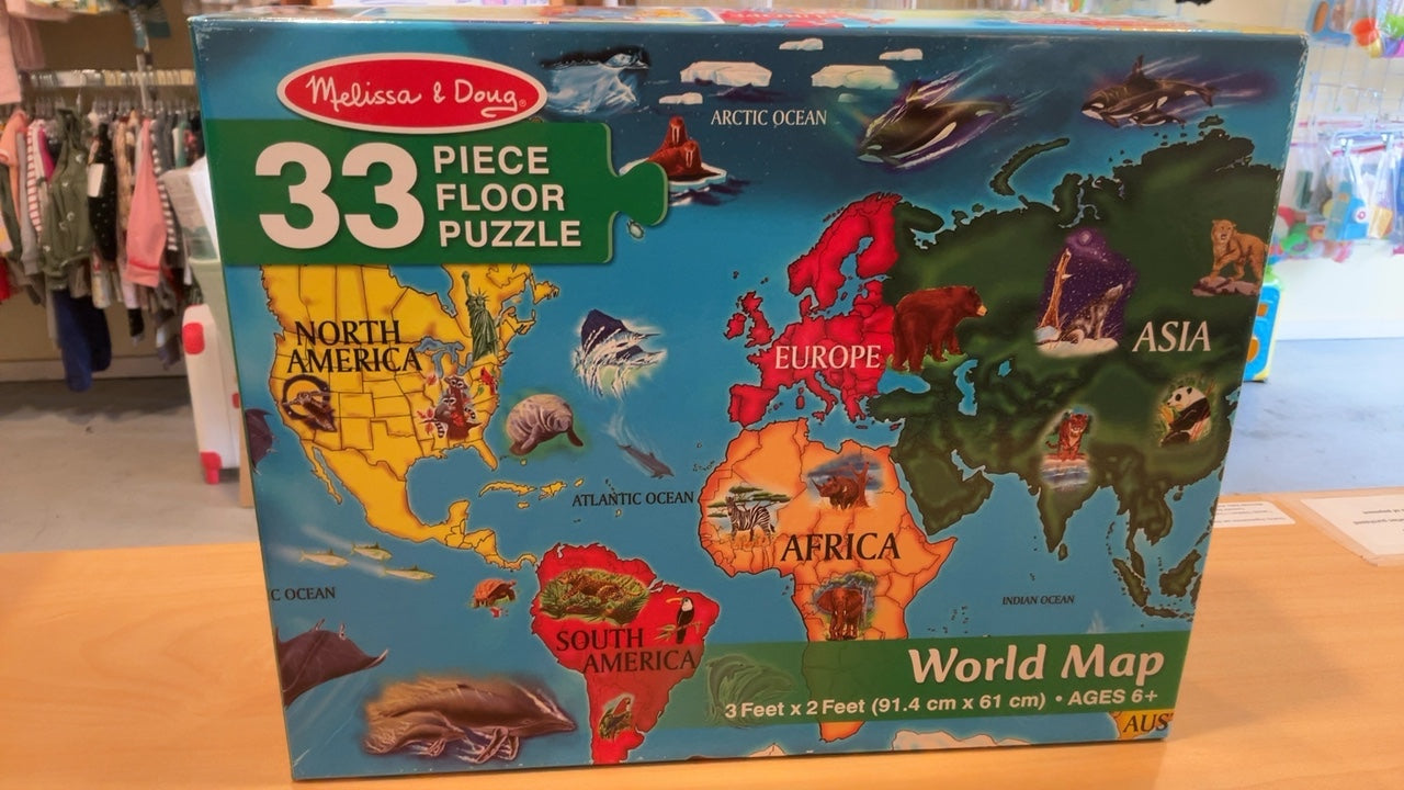 Melissa & Doug World Map Floor Puzzle
