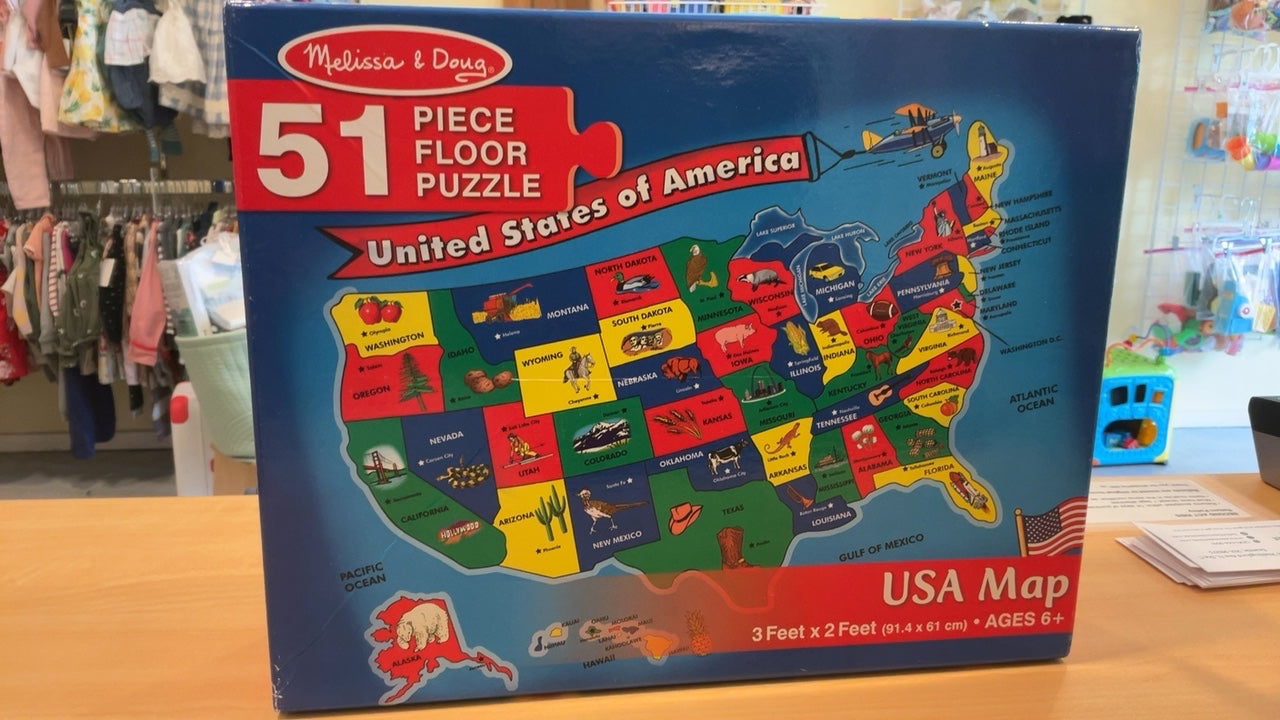 Melissa & Doug USA Map Floor Puzzle