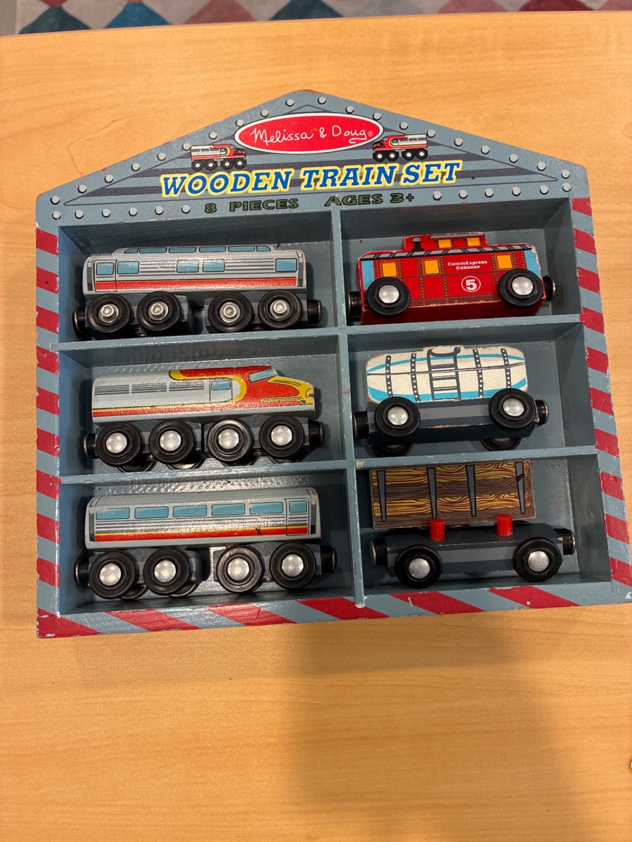 Melissa & Doug | Wooden Train Set