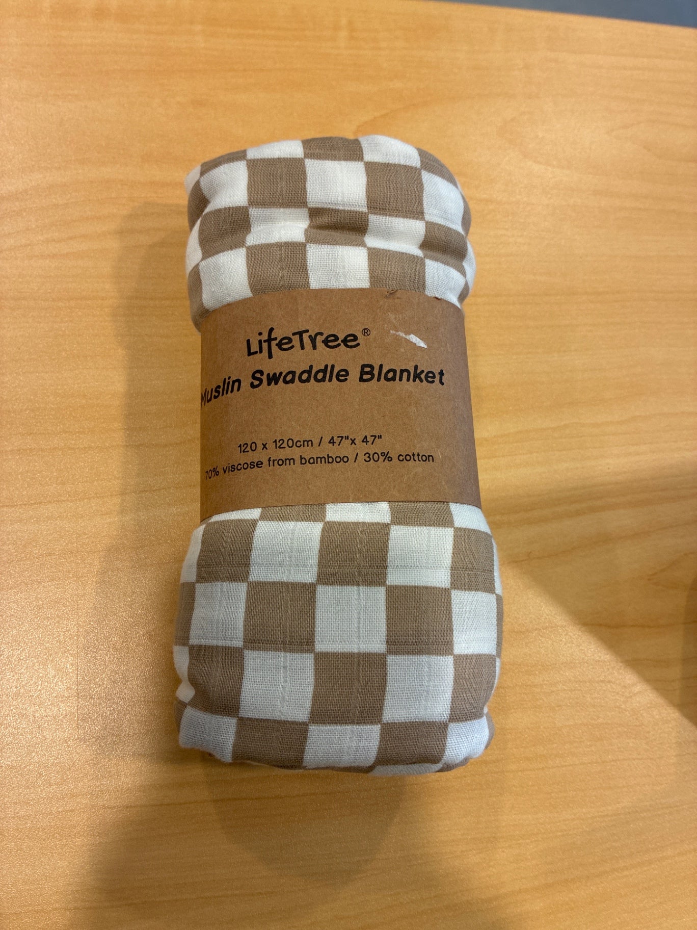 LifeTree Swaddle Blanket | Size 120 x 120 cm