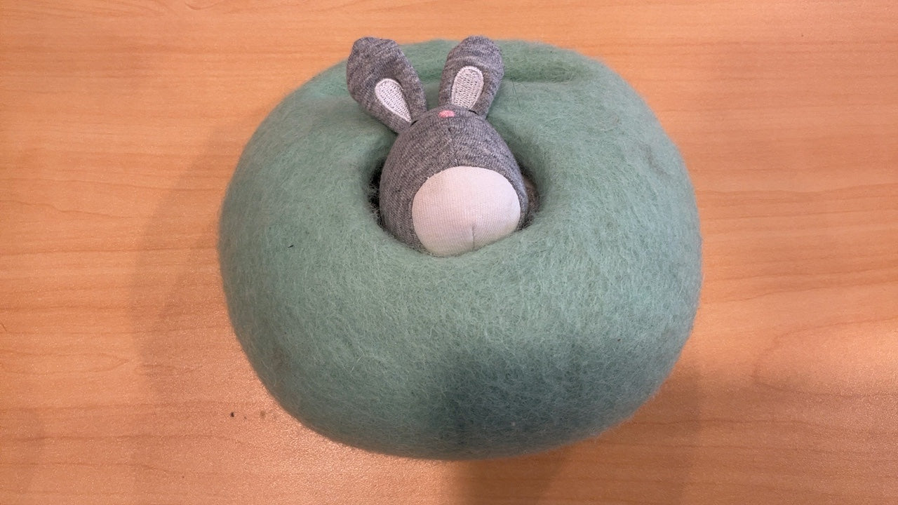 Lovevery Bunnies in a Felt Burrow