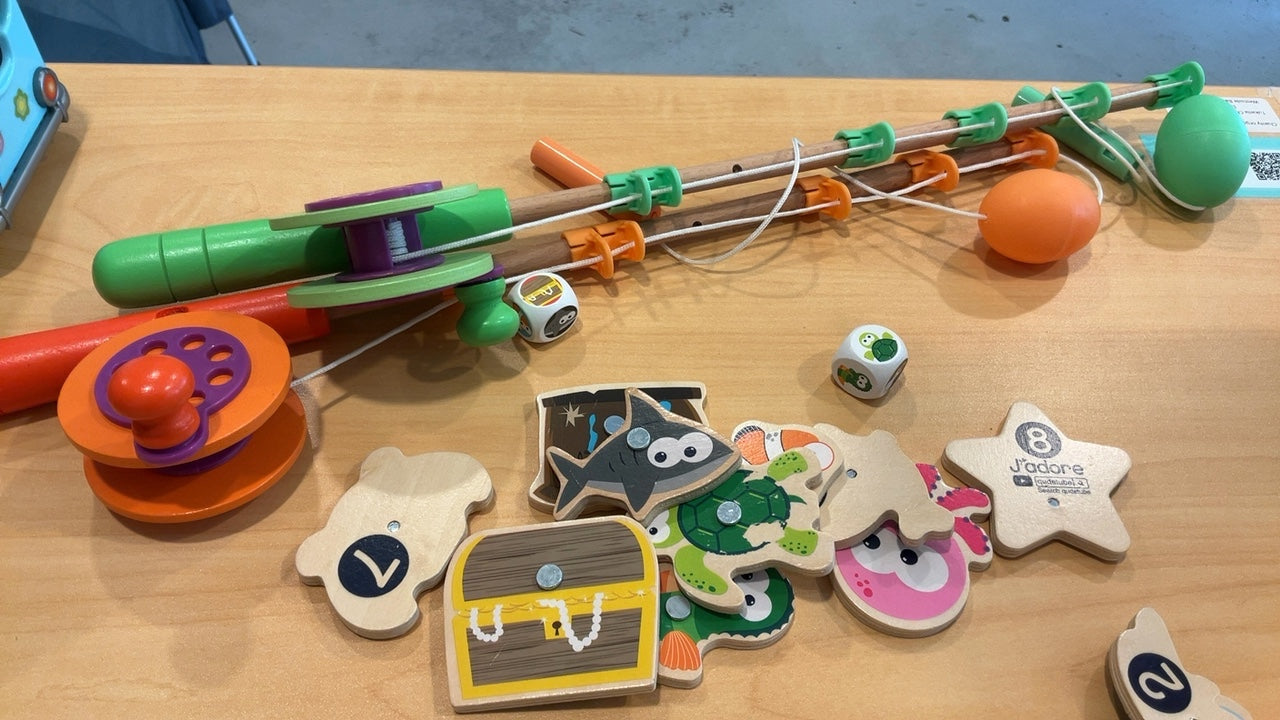 J’adore | Wooden Magnetic Fishing Game