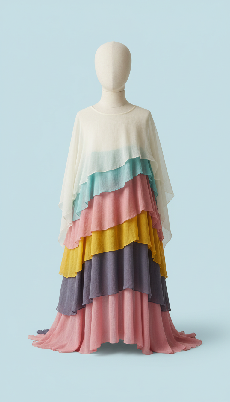 Oat Milk Layered Dress
